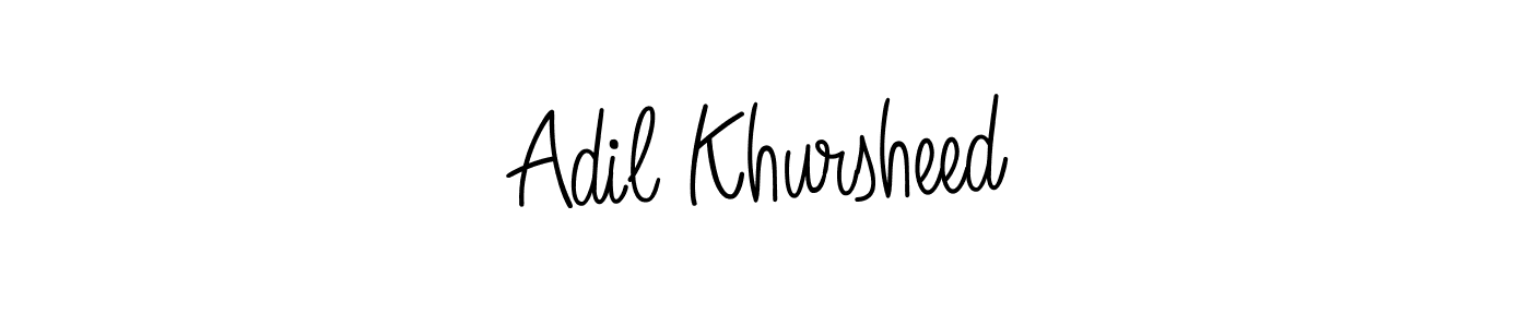 Design your own signature with our free online signature maker. With this signature software, you can create a handwritten (Angelique-Rose-font-FFP) signature for name Adil Khursheed. Adil Khursheed signature style 5 images and pictures png