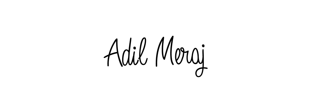 Design your own signature with our free online signature maker. With this signature software, you can create a handwritten (Angelique-Rose-font-FFP) signature for name Adil Meraj. Adil Meraj signature style 5 images and pictures png