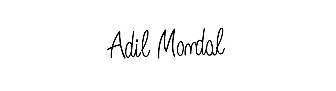 Design your own signature with our free online signature maker. With this signature software, you can create a handwritten (Angelique-Rose-font-FFP) signature for name Adil Mondal. Adil Mondal signature style 5 images and pictures png