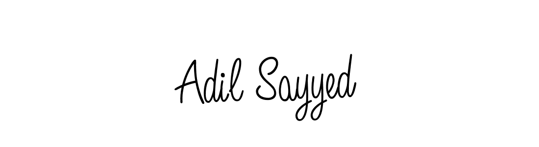 Design your own signature with our free online signature maker. With this signature software, you can create a handwritten (Angelique-Rose-font-FFP) signature for name Adil Sayyed. Adil Sayyed signature style 5 images and pictures png