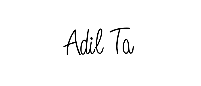 Once you've used our free online signature maker to create your best signature Angelique-Rose-font-FFP style, it's time to enjoy all of the benefits that Adil Ta name signing documents. Adil Ta signature style 5 images and pictures png