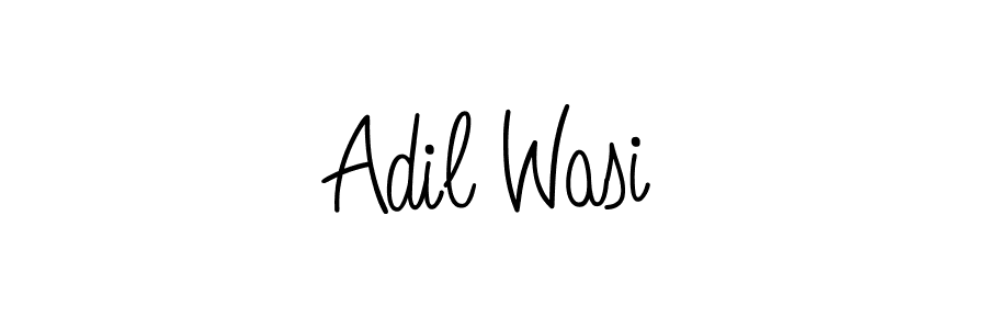 How to make Adil Wasi name signature. Use Angelique-Rose-font-FFP style for creating short signs online. This is the latest handwritten sign. Adil Wasi signature style 5 images and pictures png