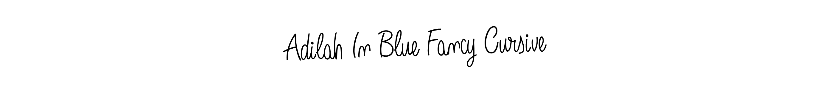 Make a beautiful signature design for name Adilah In Blue Fancy Cursive. With this signature (Angelique-Rose-font-FFP) style, you can create a handwritten signature for free. Adilah In Blue Fancy Cursive signature style 5 images and pictures png