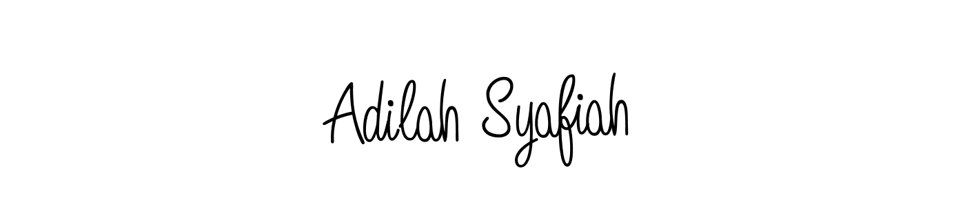 Adilah Syafiah stylish signature style. Best Handwritten Sign (Angelique-Rose-font-FFP) for my name. Handwritten Signature Collection Ideas for my name Adilah Syafiah. Adilah Syafiah signature style 5 images and pictures png
