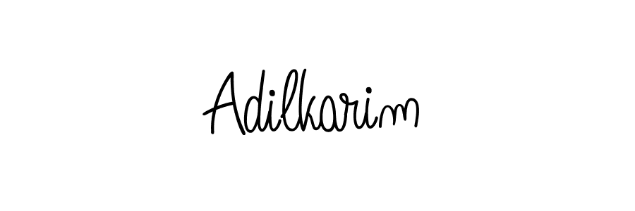 The best way (Angelique-Rose-font-FFP) to make a short signature is to pick only two or three words in your name. The name Adilkarim include a total of six letters. For converting this name. Adilkarim signature style 5 images and pictures png