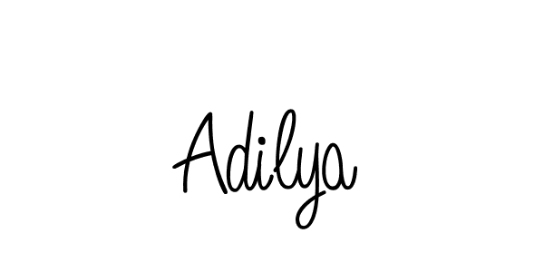 Design your own signature with our free online signature maker. With this signature software, you can create a handwritten (Angelique-Rose-font-FFP) signature for name Adilya. Adilya signature style 5 images and pictures png