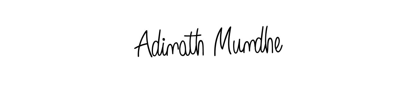 The best way (Angelique-Rose-font-FFP) to make a short signature is to pick only two or three words in your name. The name Adinath Mundhe include a total of six letters. For converting this name. Adinath Mundhe signature style 5 images and pictures png