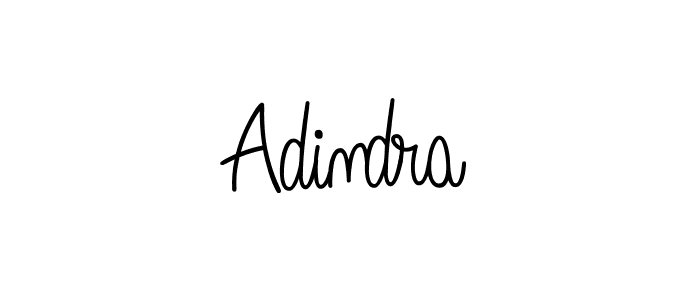 Make a beautiful signature design for name Adindra. With this signature (Angelique-Rose-font-FFP) style, you can create a handwritten signature for free. Adindra signature style 5 images and pictures png