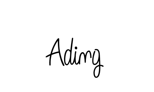 Ading stylish signature style. Best Handwritten Sign (Angelique-Rose-font-FFP) for my name. Handwritten Signature Collection Ideas for my name Ading. Ading signature style 5 images and pictures png