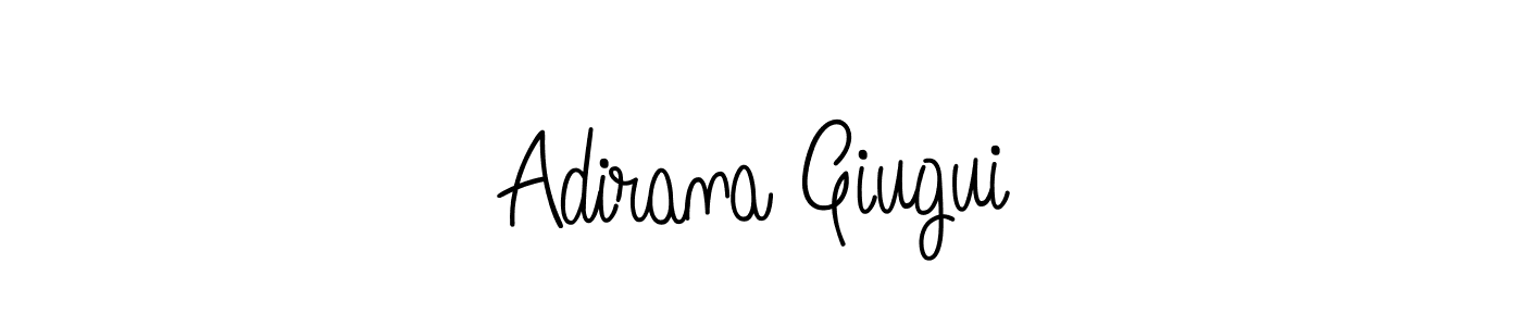 if you are searching for the best signature style for your name Adirana Giugui. so please give up your signature search. here we have designed multiple signature styles  using Angelique-Rose-font-FFP. Adirana Giugui signature style 5 images and pictures png