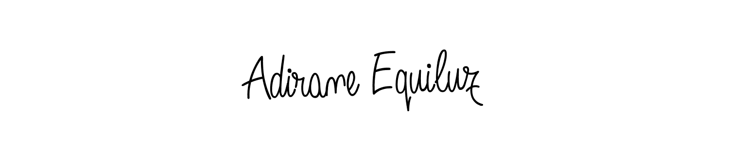 Use a signature maker to create a handwritten signature online. With this signature software, you can design (Angelique-Rose-font-FFP) your own signature for name Adirane Equiluz. Adirane Equiluz signature style 5 images and pictures png