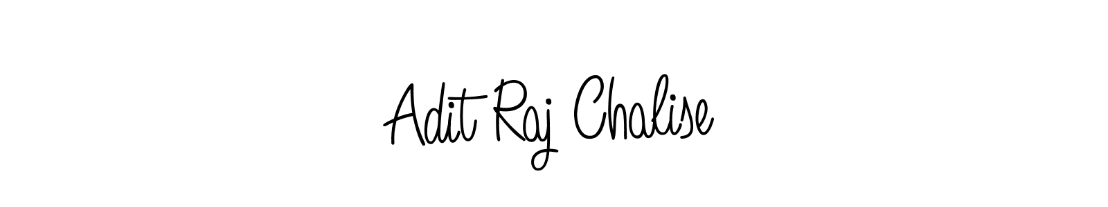 Create a beautiful signature design for name Adit Raj Chalise. With this signature (Angelique-Rose-font-FFP) fonts, you can make a handwritten signature for free. Adit Raj Chalise signature style 5 images and pictures png