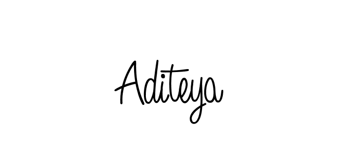 Design your own signature with our free online signature maker. With this signature software, you can create a handwritten (Angelique-Rose-font-FFP) signature for name Aditeya. Aditeya signature style 5 images and pictures png