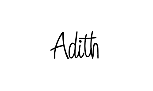 Use a signature maker to create a handwritten signature online. With this signature software, you can design (Angelique-Rose-font-FFP) your own signature for name Adith. Adith signature style 5 images and pictures png