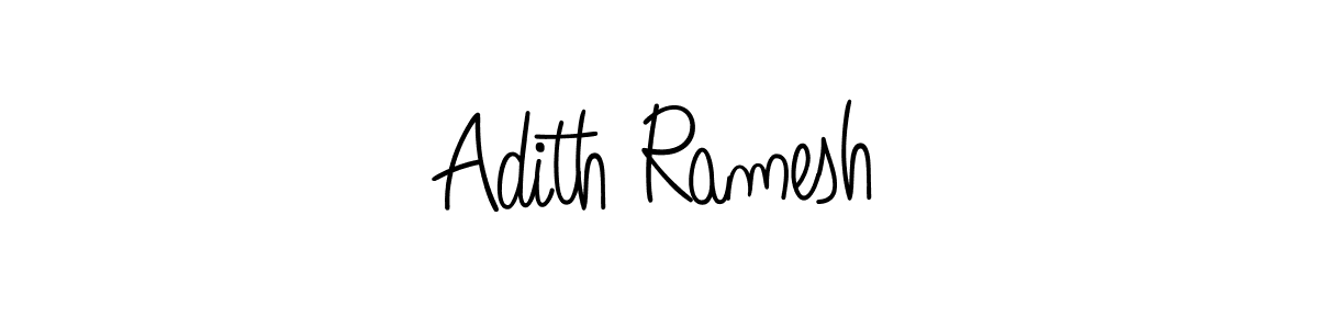 Design your own signature with our free online signature maker. With this signature software, you can create a handwritten (Angelique-Rose-font-FFP) signature for name Adith Ramesh. Adith Ramesh signature style 5 images and pictures png