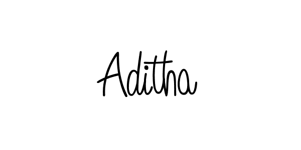 Create a beautiful signature design for name Aditha. With this signature (Angelique-Rose-font-FFP) fonts, you can make a handwritten signature for free. Aditha signature style 5 images and pictures png