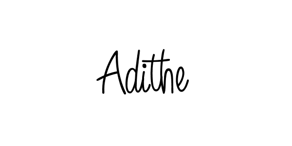 Make a beautiful signature design for name Adithe. With this signature (Angelique-Rose-font-FFP) style, you can create a handwritten signature for free. Adithe signature style 5 images and pictures png