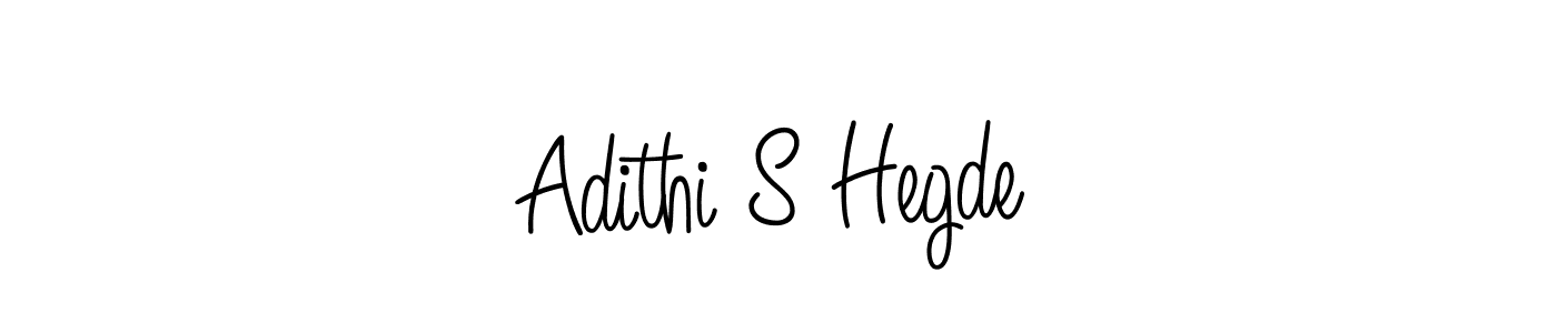 How to make Adithi S Hegde name signature. Use Angelique-Rose-font-FFP style for creating short signs online. This is the latest handwritten sign. Adithi S Hegde signature style 5 images and pictures png