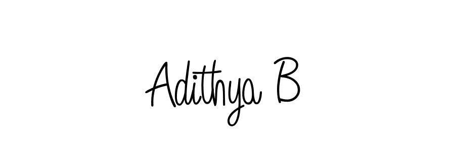 How to Draw Adithya B signature style? Angelique-Rose-font-FFP is a latest design signature styles for name Adithya B. Adithya B signature style 5 images and pictures png