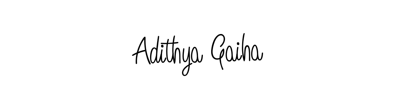 Angelique-Rose-font-FFP is a professional signature style that is perfect for those who want to add a touch of class to their signature. It is also a great choice for those who want to make their signature more unique. Get Adithya Gaiha name to fancy signature for free. Adithya Gaiha signature style 5 images and pictures png