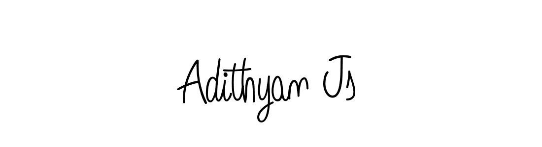 Make a beautiful signature design for name Adithyan Js. With this signature (Angelique-Rose-font-FFP) style, you can create a handwritten signature for free. Adithyan Js signature style 5 images and pictures png