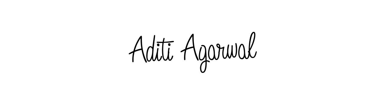 Create a beautiful signature design for name Aditi Agarwal. With this signature (Angelique-Rose-font-FFP) fonts, you can make a handwritten signature for free. Aditi Agarwal signature style 5 images and pictures png