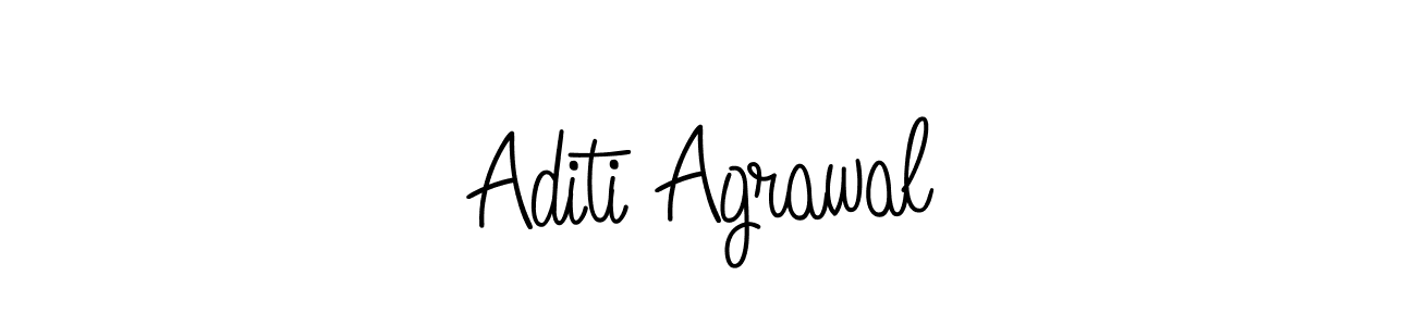 How to make Aditi Agrawal name signature. Use Angelique-Rose-font-FFP style for creating short signs online. This is the latest handwritten sign. Aditi Agrawal signature style 5 images and pictures png