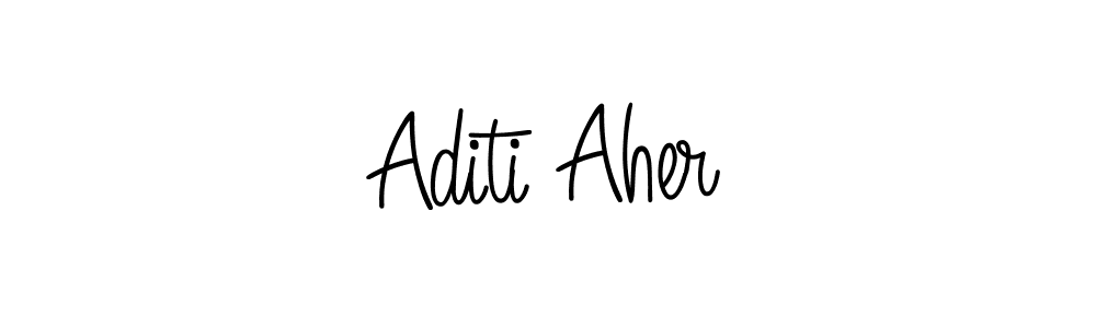 Also we have Aditi Aher name is the best signature style. Create professional handwritten signature collection using Angelique-Rose-font-FFP autograph style. Aditi Aher signature style 5 images and pictures png