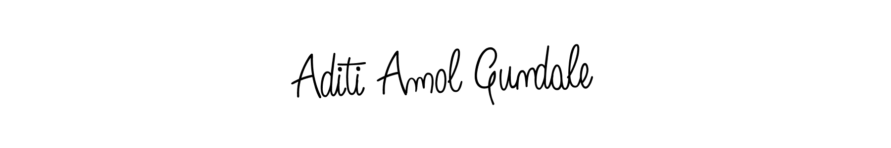 Also we have Aditi Amol Gundale name is the best signature style. Create professional handwritten signature collection using Angelique-Rose-font-FFP autograph style. Aditi Amol Gundale signature style 5 images and pictures png