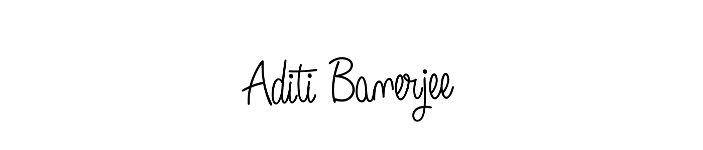 How to make Aditi Banerjee name signature. Use Angelique-Rose-font-FFP style for creating short signs online. This is the latest handwritten sign. Aditi Banerjee signature style 5 images and pictures png