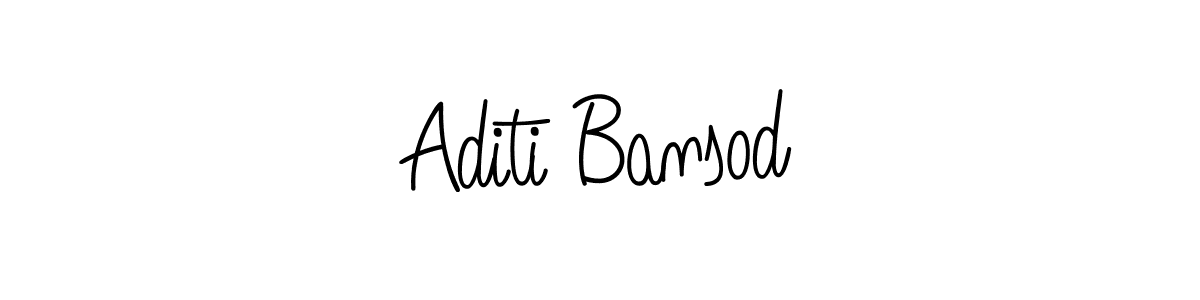 Make a beautiful signature design for name Aditi Bansod. With this signature (Angelique-Rose-font-FFP) style, you can create a handwritten signature for free. Aditi Bansod signature style 5 images and pictures png