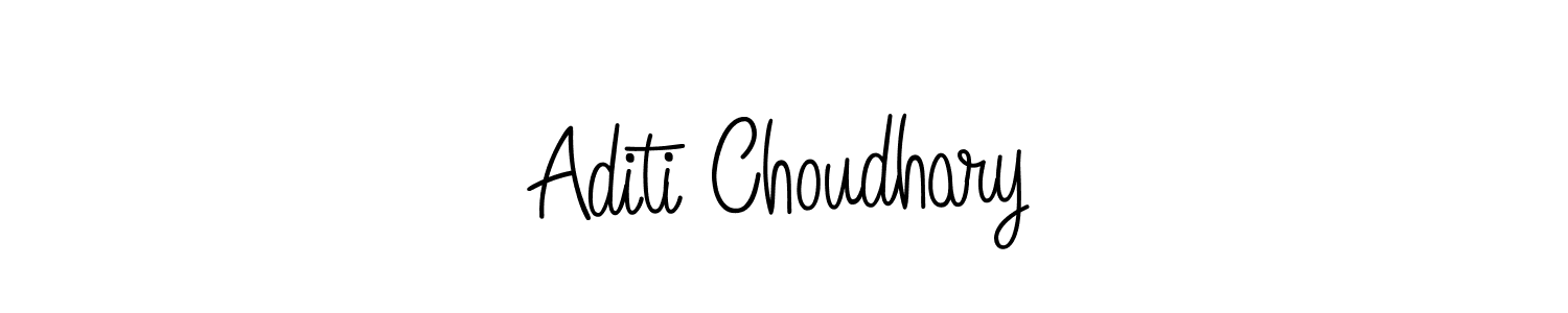 You should practise on your own different ways (Angelique-Rose-font-FFP) to write your name (Aditi Choudhary) in signature. don't let someone else do it for you. Aditi Choudhary signature style 5 images and pictures png