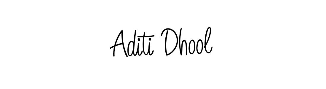 Aditi Dhool stylish signature style. Best Handwritten Sign (Angelique-Rose-font-FFP) for my name. Handwritten Signature Collection Ideas for my name Aditi Dhool. Aditi Dhool signature style 5 images and pictures png