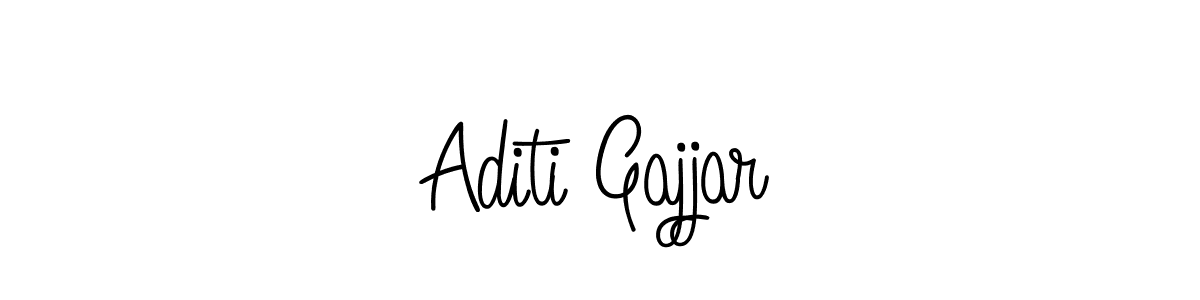 The best way (Angelique-Rose-font-FFP) to make a short signature is to pick only two or three words in your name. The name Aditi Gajjar include a total of six letters. For converting this name. Aditi Gajjar signature style 5 images and pictures png