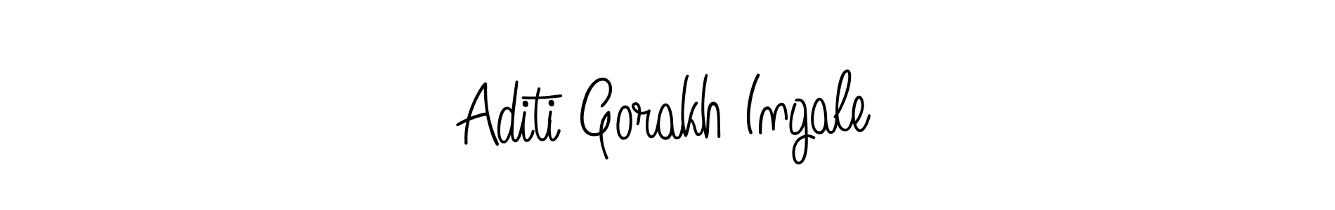 Design your own signature with our free online signature maker. With this signature software, you can create a handwritten (Angelique-Rose-font-FFP) signature for name Aditi Gorakh Ingale. Aditi Gorakh Ingale signature style 5 images and pictures png