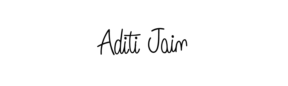 The best way (Angelique-Rose-font-FFP) to make a short signature is to pick only two or three words in your name. The name Aditi Jain include a total of six letters. For converting this name. Aditi Jain signature style 5 images and pictures png