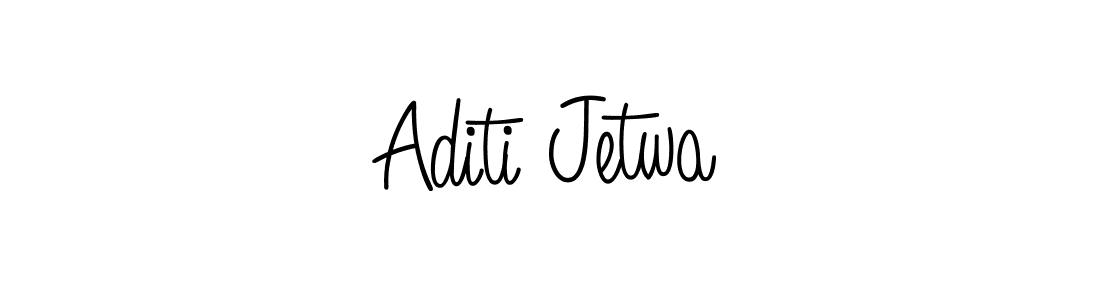 How to make Aditi Jetwa name signature. Use Angelique-Rose-font-FFP style for creating short signs online. This is the latest handwritten sign. Aditi Jetwa signature style 5 images and pictures png