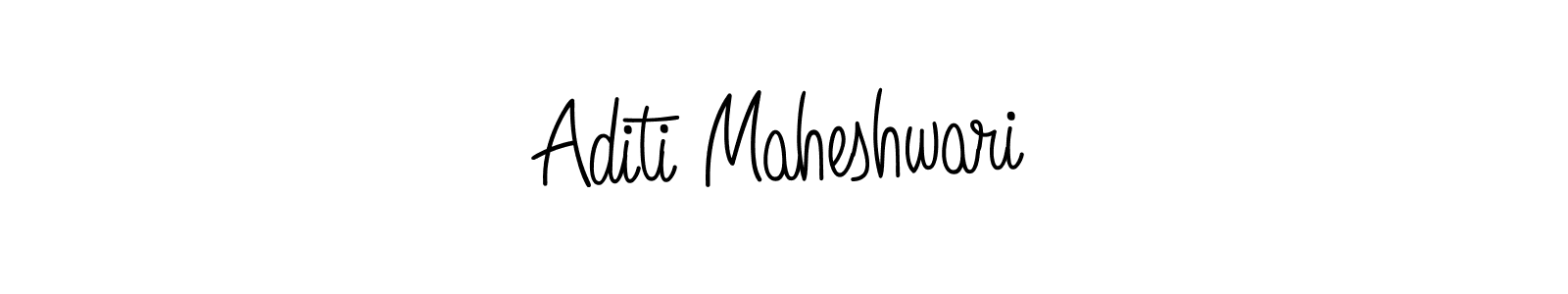 Design your own signature with our free online signature maker. With this signature software, you can create a handwritten (Angelique-Rose-font-FFP) signature for name Aditi Maheshwari. Aditi Maheshwari signature style 5 images and pictures png