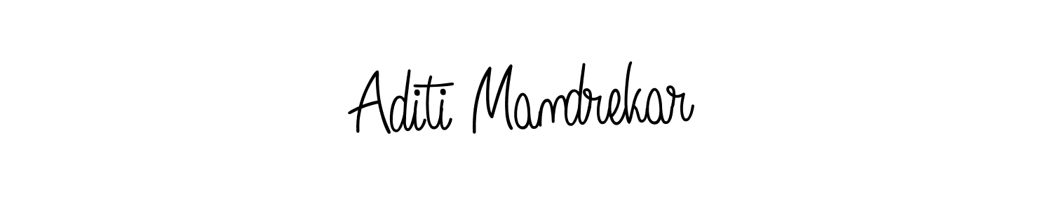 Use a signature maker to create a handwritten signature online. With this signature software, you can design (Angelique-Rose-font-FFP) your own signature for name Aditi Mandrekar. Aditi Mandrekar signature style 5 images and pictures png
