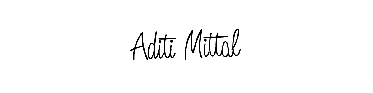 Make a beautiful signature design for name Aditi Mittal. With this signature (Angelique-Rose-font-FFP) style, you can create a handwritten signature for free. Aditi Mittal signature style 5 images and pictures png