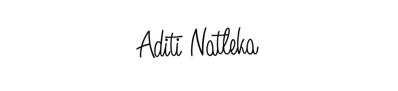 Use a signature maker to create a handwritten signature online. With this signature software, you can design (Angelique-Rose-font-FFP) your own signature for name Aditi Natleka. Aditi Natleka signature style 5 images and pictures png
