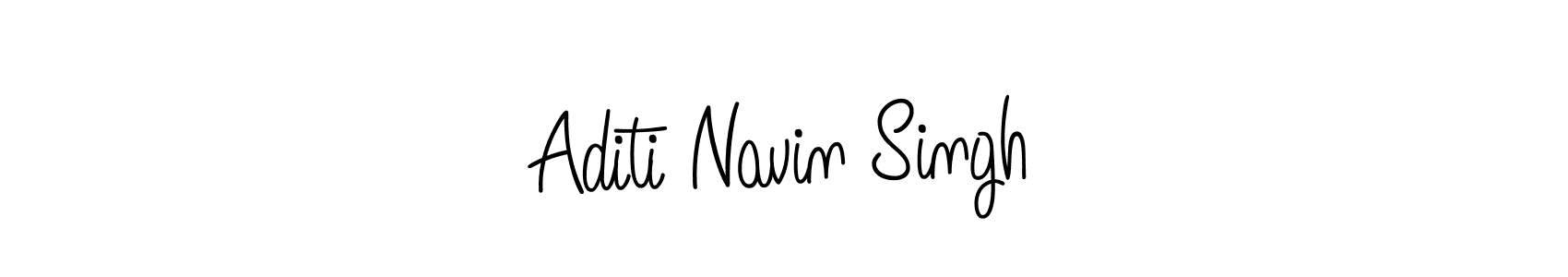 Design your own signature with our free online signature maker. With this signature software, you can create a handwritten (Angelique-Rose-font-FFP) signature for name Aditi Navin Singh. Aditi Navin Singh signature style 5 images and pictures png