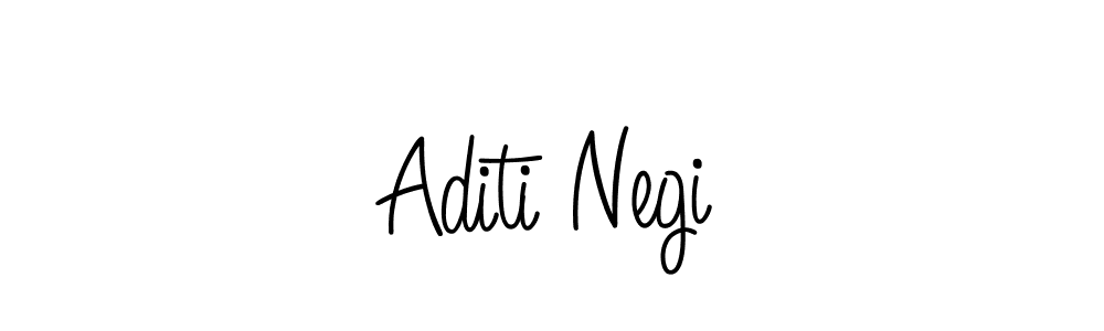 Make a beautiful signature design for name Aditi Negi. With this signature (Angelique-Rose-font-FFP) style, you can create a handwritten signature for free. Aditi Negi signature style 5 images and pictures png
