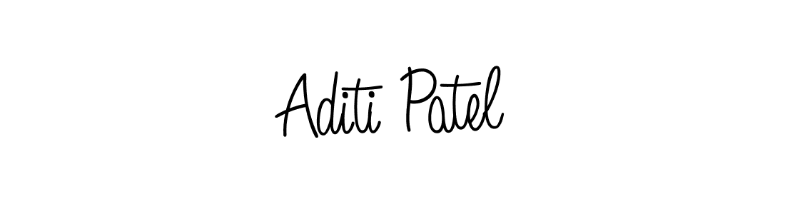 The best way (Angelique-Rose-font-FFP) to make a short signature is to pick only two or three words in your name. The name Aditi Patel include a total of six letters. For converting this name. Aditi Patel signature style 5 images and pictures png