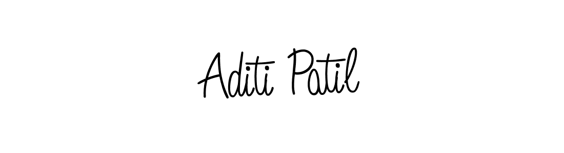 You should practise on your own different ways (Angelique-Rose-font-FFP) to write your name (Aditi Patil) in signature. don't let someone else do it for you. Aditi Patil signature style 5 images and pictures png