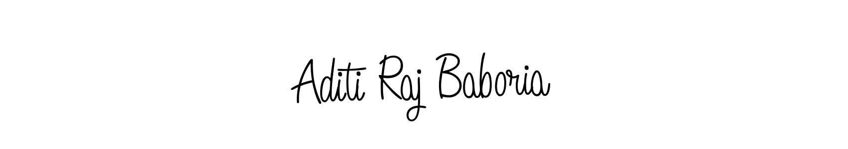 Aditi Raj Baboria stylish signature style. Best Handwritten Sign (Angelique-Rose-font-FFP) for my name. Handwritten Signature Collection Ideas for my name Aditi Raj Baboria. Aditi Raj Baboria signature style 5 images and pictures png