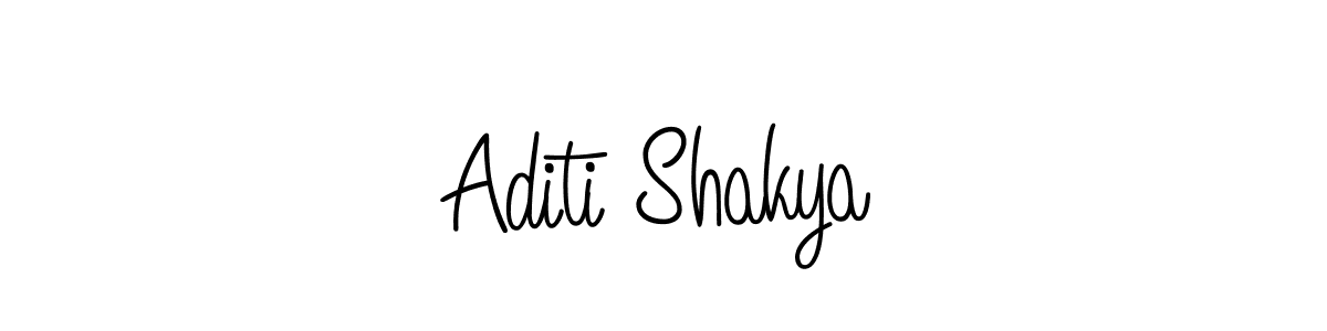 Design your own signature with our free online signature maker. With this signature software, you can create a handwritten (Angelique-Rose-font-FFP) signature for name Aditi Shakya. Aditi Shakya signature style 5 images and pictures png