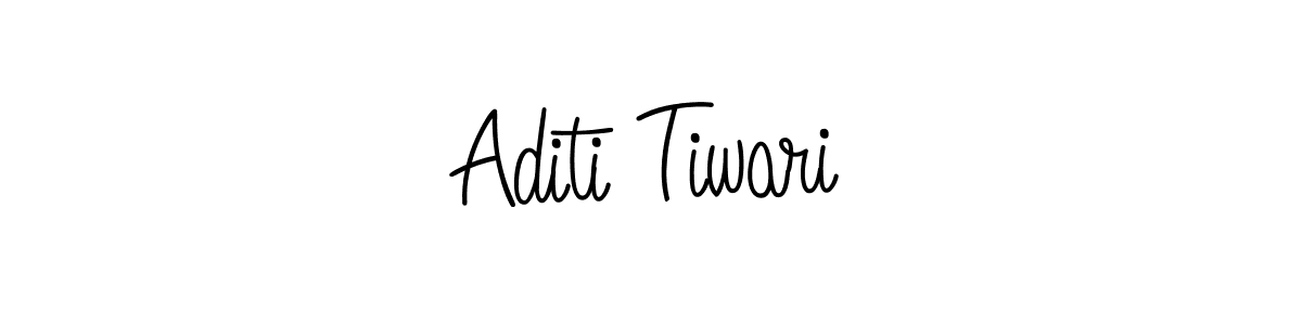 Design your own signature with our free online signature maker. With this signature software, you can create a handwritten (Angelique-Rose-font-FFP) signature for name Aditi Tiwari. Aditi Tiwari signature style 5 images and pictures png