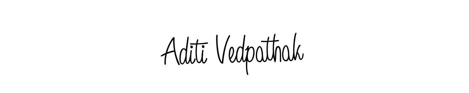 Also we have Aditi Vedpathak name is the best signature style. Create professional handwritten signature collection using Angelique-Rose-font-FFP autograph style. Aditi Vedpathak signature style 5 images and pictures png