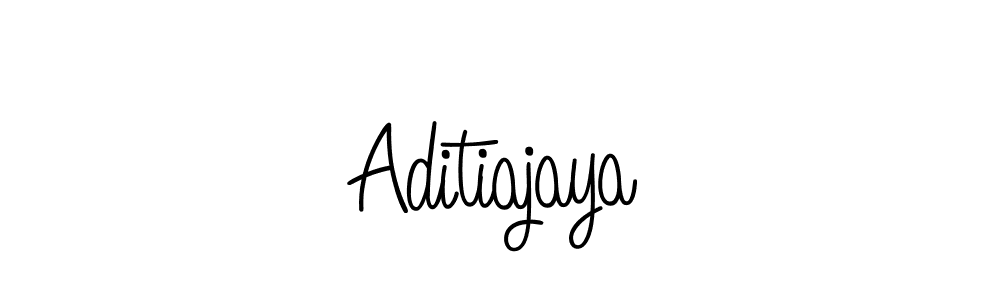 You should practise on your own different ways (Angelique-Rose-font-FFP) to write your name (Aditiajaya) in signature. don't let someone else do it for you. Aditiajaya signature style 5 images and pictures png